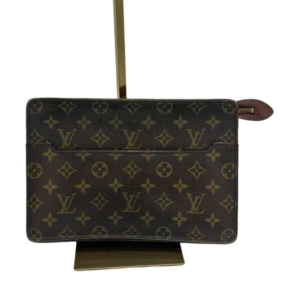 Louis‎ Vuitton Monogram Pochette Homme Clutch Bag Signature Vintage - Picture 1 of 11